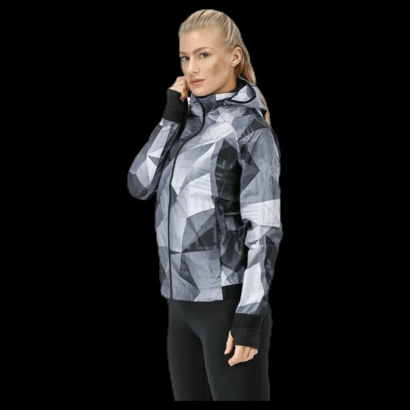 Online Nike Shield Hood Printed Flash Jacket Black Flerfärgad