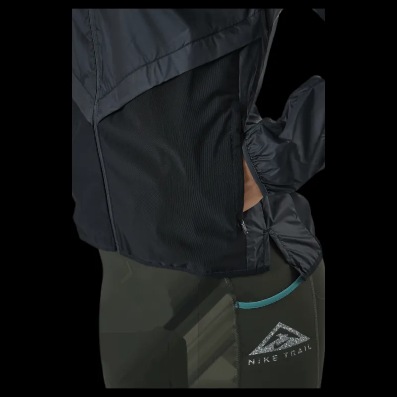 Clearance Nike Shield Trail Running Jacket Black Svart