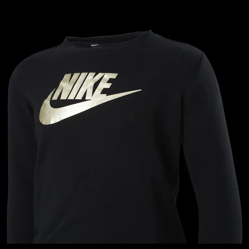 New Nike Shine Crew Junior Black Svart