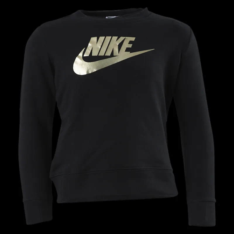 New Nike Shine Crew Junior Black Svart