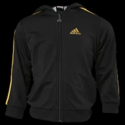 adidas Shiny Hooded Jogger Set Infant Black/Gold Svart Hot