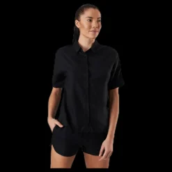 Outlet Dedicated Shirt Short Sleeve Nibe Black Svart