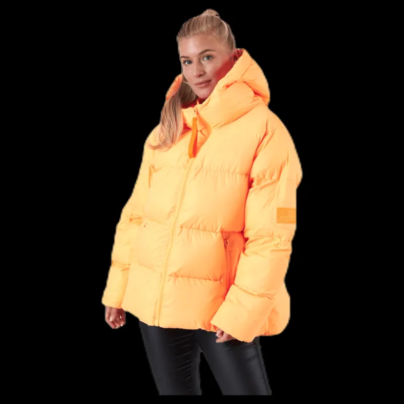 Discount Svea Short Padded Hood Jacket Orange