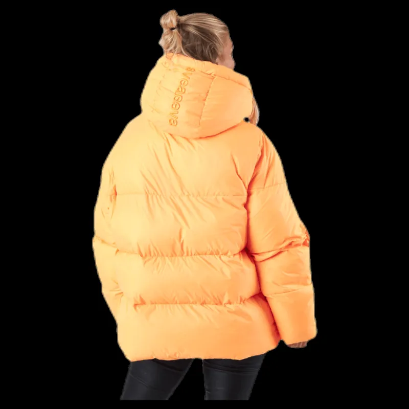 Discount Svea Short Padded Hood Jacket Orange