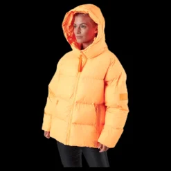 Discount Svea Short Padded Hood Jacket Orange