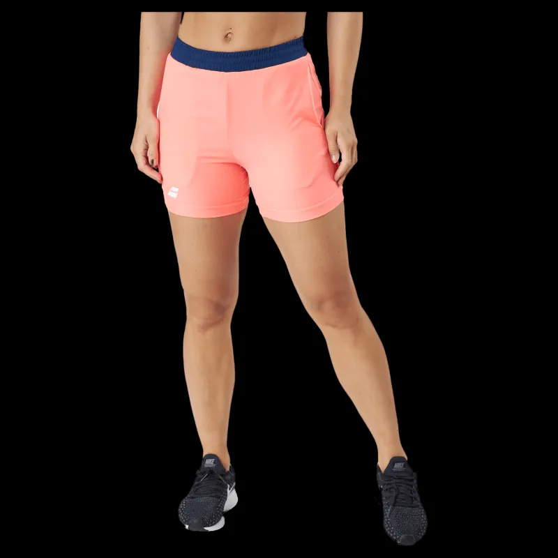 Discount Babolat Short Play Fluo Red Orange