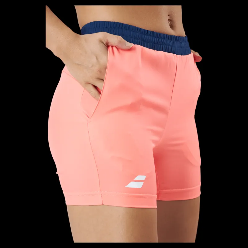 Discount Babolat Short Play Fluo Red Orange