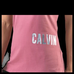 New Calvin Klein Short Sleeve T-Shirt Pink Rosa