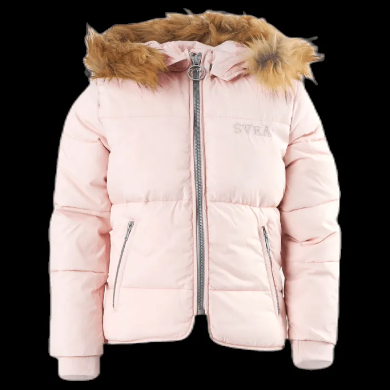 Svea Short Slim Jacket Junior Pink Rosa Discount