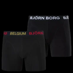 Björn Borg Shorts Sammy Belgium 2-pack Black Svart Sale