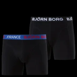 Björn Borg Shorts Sammy France 2-pack Black Svart