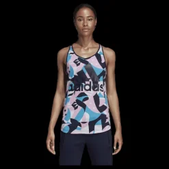 adidas Sid All Over Print Tank Pink/White Flerfärgad
