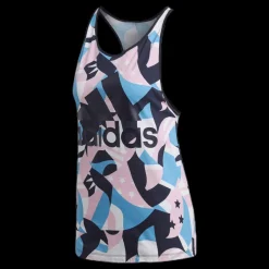 adidas Sid All Over Print Tank Pink/White Flerfärgad