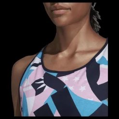 adidas Sid All Over Print Tank Pink/White Flerfärgad