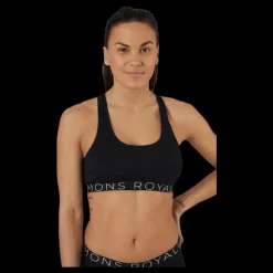 Mons Royale Sierra Sports Bra Black Svart Hot