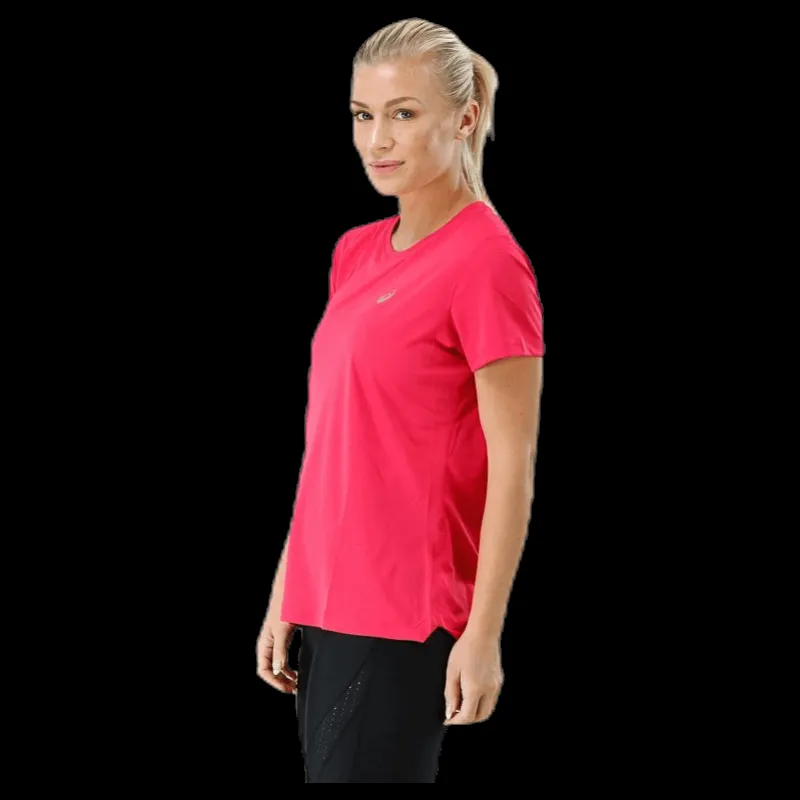 Discount ASICS Silver SS Top Pink Rosa