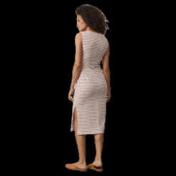 Hot Boob Simone S/L Dress Beige/Red Beige och Röd