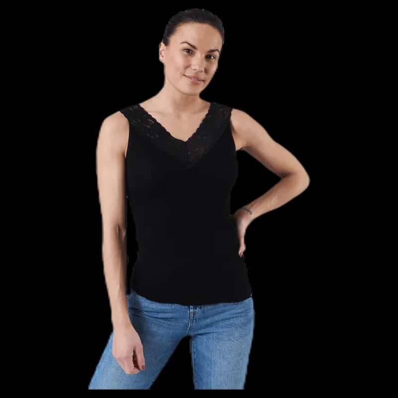 Clearance Pieces Siri Sl Top Black Svart
