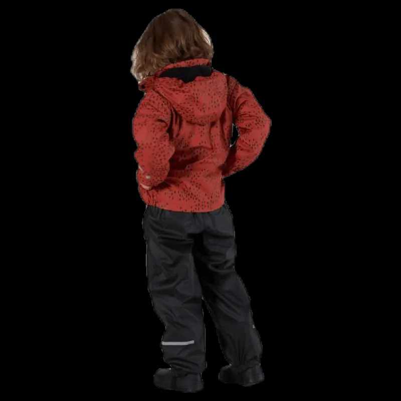 New Virvelvind Skur Fodrat regnställ Orange/Black/Red Röd