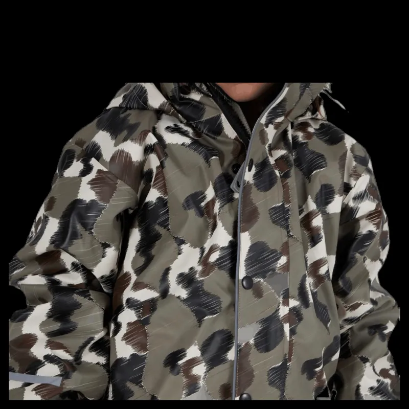 Best Virvelvind Skur Fodrat regnställ Patterned/Green Brun