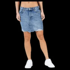 Discount Only Sky Life Reg Dnm Skirt Blue Blå