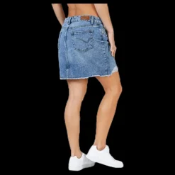 Discount Only Sky Life Reg Dnm Skirt Blue Blå