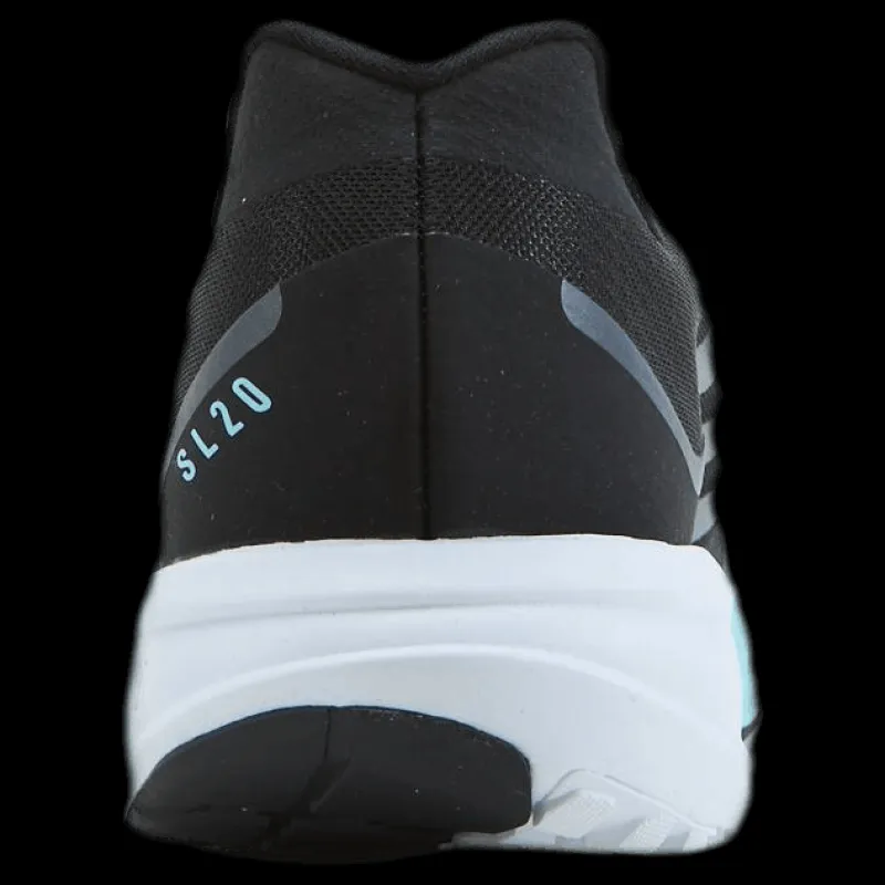 adidas SL20 Shoes Core Black / Silver Metallic / Clear Aqua Svart
