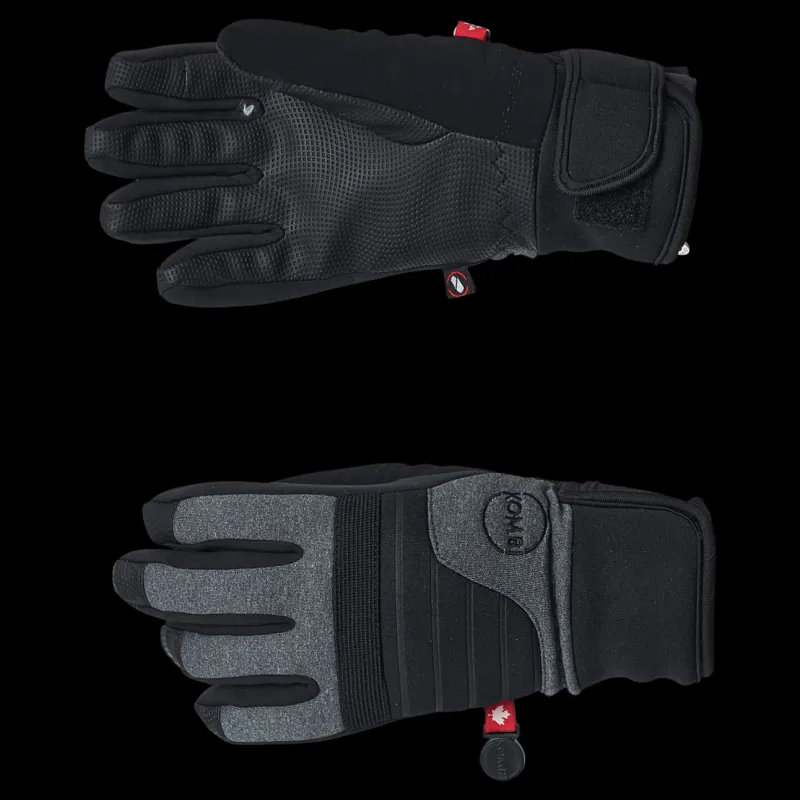 Kombi Sleek Jr Glove Heather Grey Svart Clearance