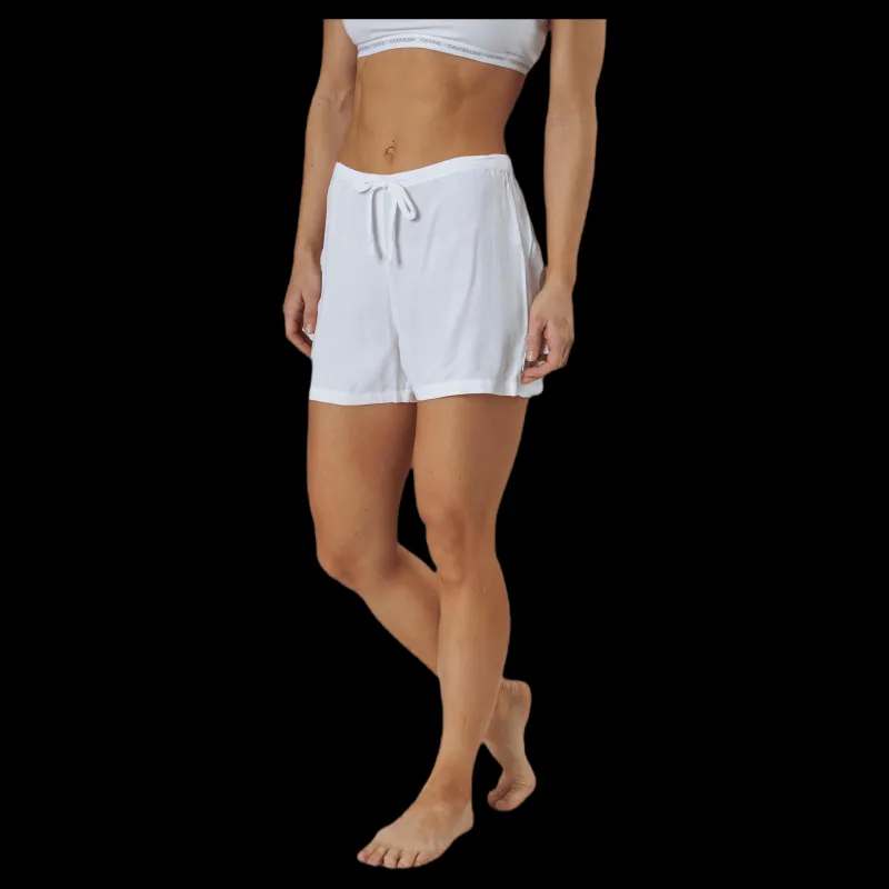 Calvin Klein Sleep Shorts White Vit Sale
