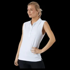 Outlet Wilson Staff Sleeveless Polo White Vit