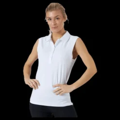 Outlet Wilson Staff Sleeveless Polo White Vit
