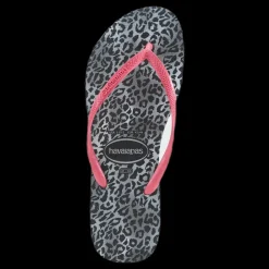 Havaianas Slim Leopard Pink/Black Rosa och Svart Online
