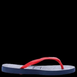 Havaianas Slim Logo Blue/Red Blå och Röd New