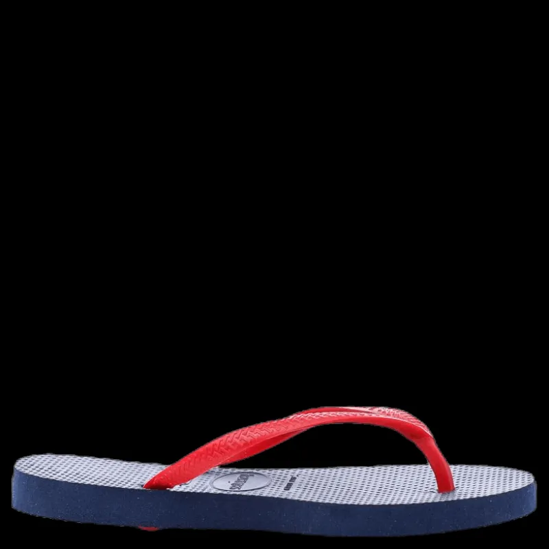 Havaianas Slim Logo Blue/Red Blå och Röd New