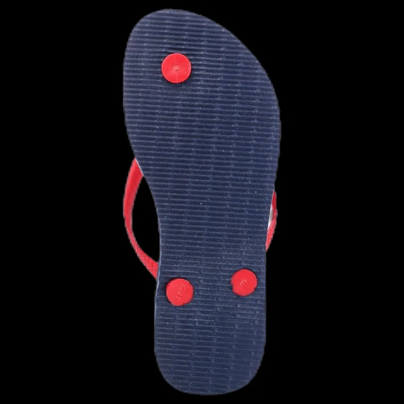 Havaianas Slim Logo Blue/Red Blå och Röd New