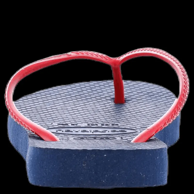 Havaianas Slim Logo Blue/Red Blå och Röd New