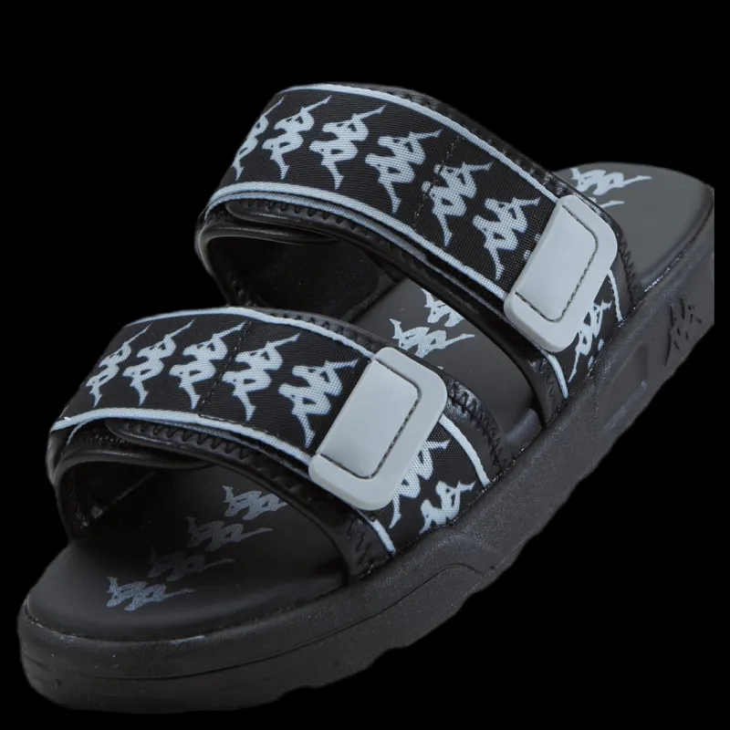 Kappa Slipper, Authentic Banda Aster Black/Silver Svart och Silver Best