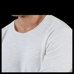 Hot Jack & Jones Slub Knit Crew Neck Sts White Vit