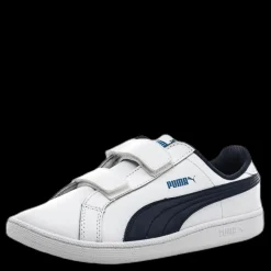 Puma Smash Fun L V Kids White/Black Vit och Svart