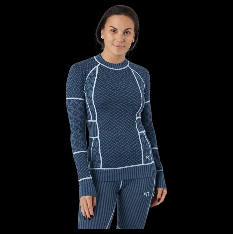 Outlet Kari Traa Smekker Long Sleeve Marin Blå