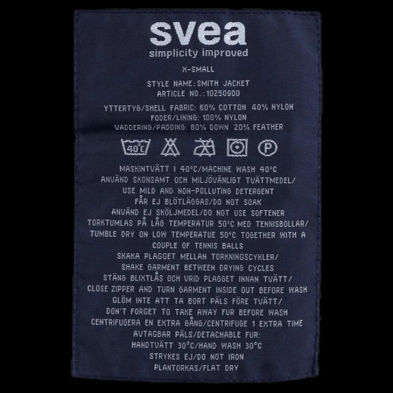 Svea Smith Jacket Black Svart Hot