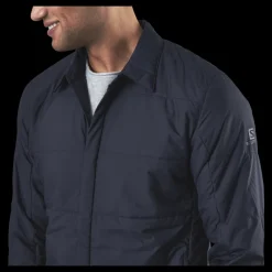 Salomon Snowshelter Insulated Shirt Blue Blå Outlet