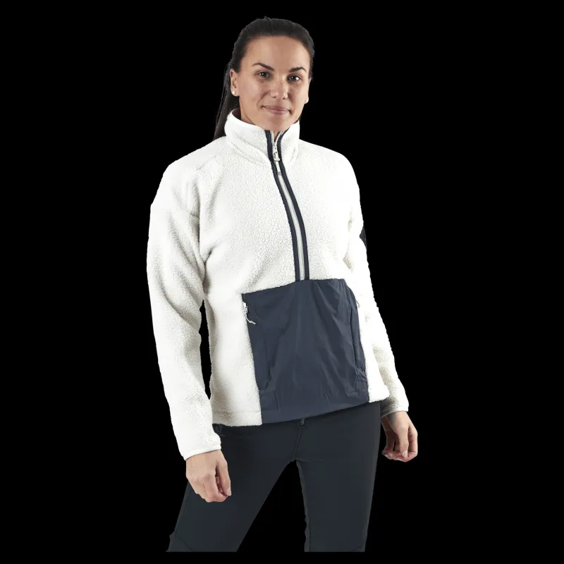 Salomon Snowshelter Teddy Half Zip White Vit New
