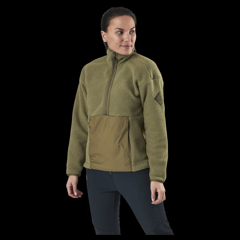 Clearance Salomon Snowshelter Teddy Half Zip Green
