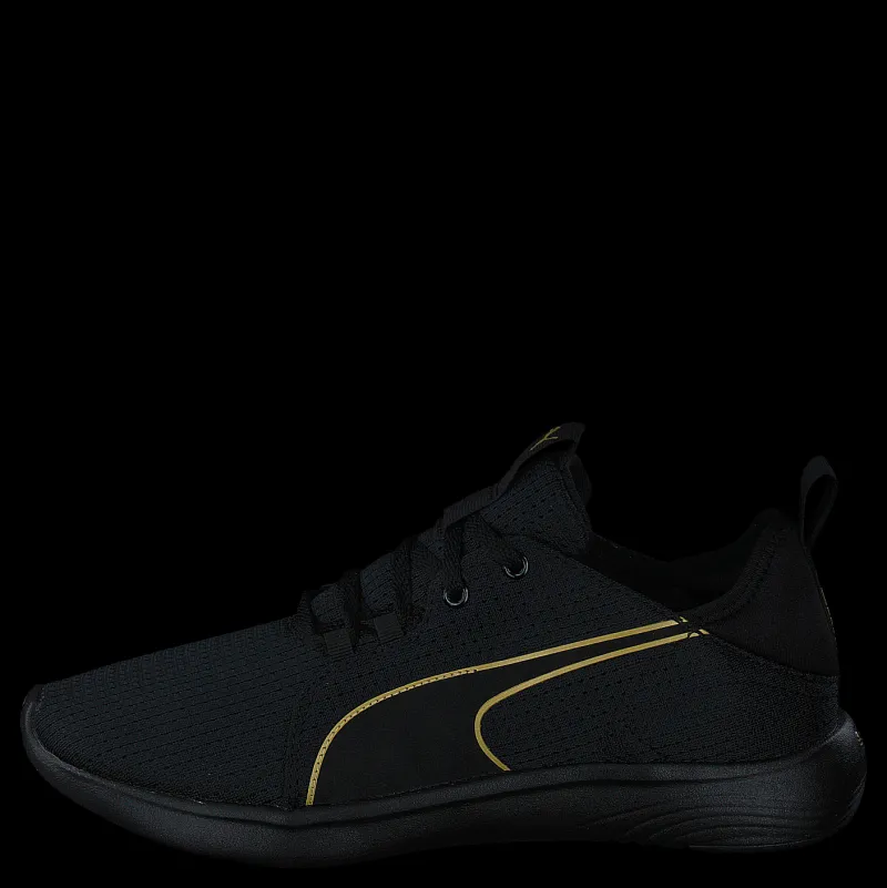 Puma Softride Vital Repel Wn's Black-teamgold Guld och Svart New