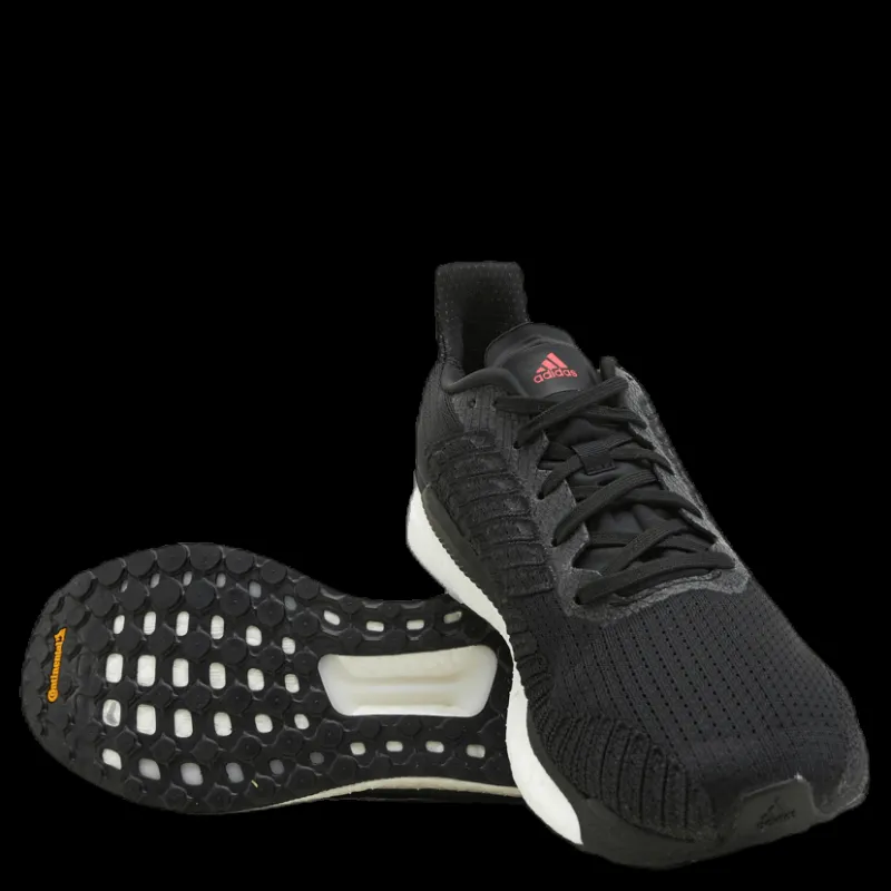 New adidas Solarboost 19 Shoes Core Black / Cloud White / Signal Pink / Coral Svart