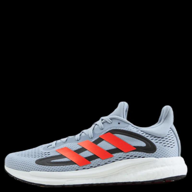 Hot adidas SolarGlide 4 Shoes Halo Silver / Solar Red / Core Black Flerfärgad