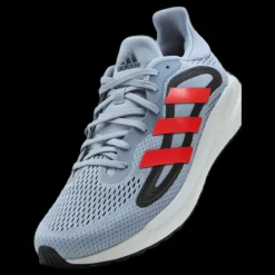 Hot adidas SolarGlide 4 Shoes Halo Silver / Solar Red / Core Black Flerfärgad