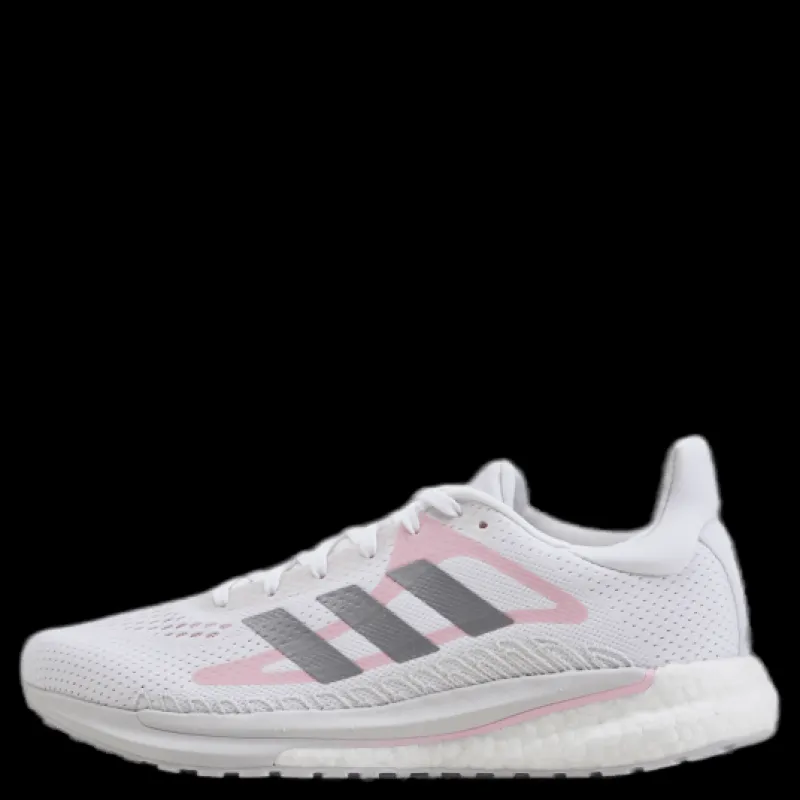 adidas SolarGlide Shoes Cloud White / Silver Metallic / Fresh Candy Vit Discount