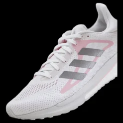 adidas SolarGlide Shoes Cloud White / Silver Metallic / Fresh Candy Vit Discount